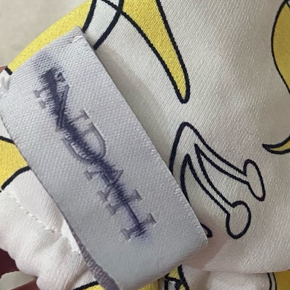 New! Indah Cheri Triangle Swim Top in Yellow Hibiscus floral 1310 - Picture 4 of 9